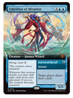 Emeritus of Ideation - Extended Art Secrets of Strixhaven MTG - Image 1