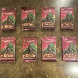MTG Magic the Gathering Booster Pack Lot Throne of Eldraine Collector Boosters - Image 1