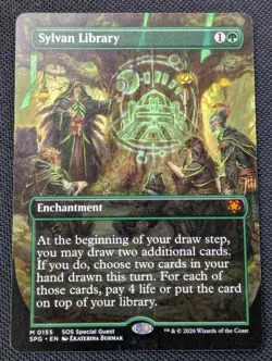 Sylvan Library - Borderless Mythic - Magic SPG SOS Special Guests M 0155 - Image 1