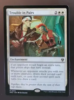 Trouble in Pairs - 0015 Non Foil Rare Murders at Karlov Manor MTG NM - Image 1