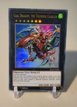 Gala Dragon, The Thunder Charger BLLR-EN065 *VLP* 1st Ed Ultra Rare Yugioh Card - Image 1