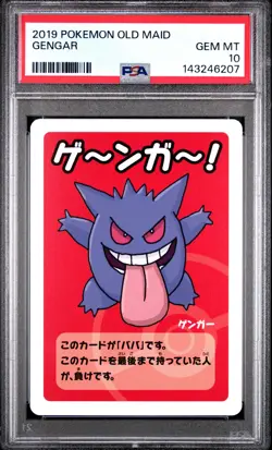 2019 POKEMON OLD MAID GENGAR PSA 10 - Image 1
