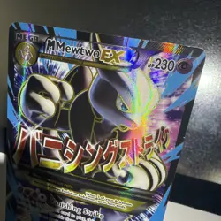 Pokemon TCG M Mewtwo EX Full Art Holo Card 159/162 Breakthrough - Image 5