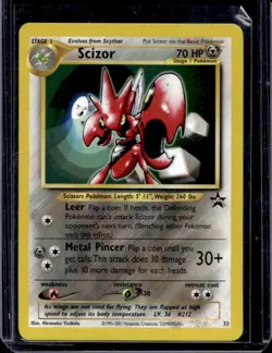 1999 Pokemon Wizards Black Star Promos Scizor #33 - Image 1