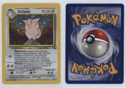 Clefable Holo Pokemon Jungle #1 1999 - Image 3