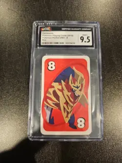 Zamazenta Pokemon Playing Card 2019 Pocket Uno #8 Red CGC Mint 9.5 - Image 1