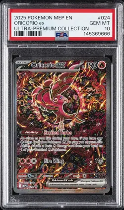 2025 POKEMON MEP PROMO ULTRA-PREMIUM COLLECTION #024 ORICORIO EX PSA 10 - Image 1