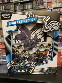 NEW Pokemon TCG Scarlet & Violet Black Bolt Binder Collection (SEALED) - Image 1