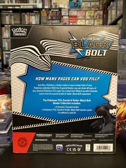 NEW Pokemon TCG Scarlet & Violet Black Bolt Binder Collection (SEALED) - Image 3