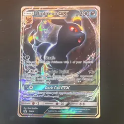 Pokemon TCG Umbreon GX SM36 Promo Holo SM English Card 200 HP Stage 1 Dark - Image 1