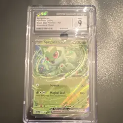 Pokemon Sprigatito ex 087 Scarlet & Violet Promo Holo CGC 9 200 HP Card - Image 1