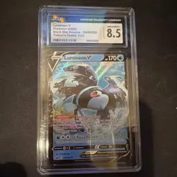 Lumineon V Black Star Promo SWSH250 CGC 8.5 Holo Pokemon Card 2022 - Image 1