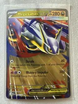 Pokemon TCG Mega Latias ex 100/132 Mega Evolutions Holo - Image 1