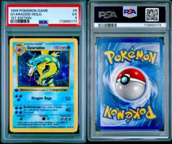 1999 POKEMON GAMEGYARADOS HOLO 1ST EDITION PSA 5 - Image 3