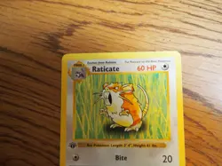 Pokemon 1999 1st Edition Shadowless Base Raticate uncommon card - Image 2