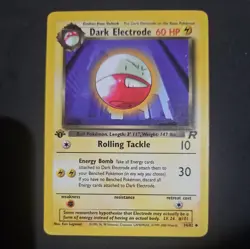 Dark Electrode 34/82 Team Rocket 1st Edition Pokemon Card - Image 1