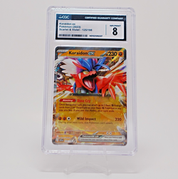 Koraidon EX Pokemon Scarlet & Violet 125/198 Holo Double Rare CGC 8 NM/Mint - Image 1