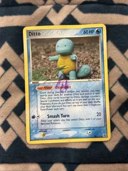 Pokemon Ditto Squirtle 40/113 EX Delta Species 2005 DMG/Marked - Image 1