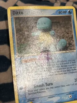 Pokemon Ditto Squirtle 40/113 EX Delta Species 2005 DMG/Marked - Image 3