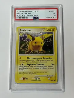 Pokemon Raichu DP21 Black Star Promo Diamond & Pearl Holo - Image 1