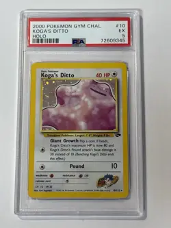 Pokemon Koga’s Ditto 10/132 Gym Challenge Holo - Image 1