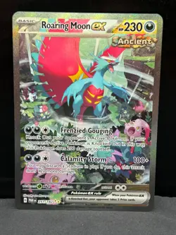 Roaring Moon ex 251/182 SV04: Pokemon Paradox Rift Holo - Image 1