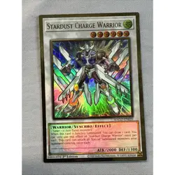 Yugioh Stardust Charge Warrior MAGO-EN029 Gold Rare 1st Ed NM - Image 1