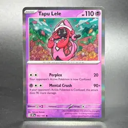 Pokemon Scarlet & Violet: Surging Sparks #092/191 Tapu Lele Holofoil - Image 1