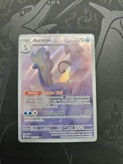 Pokemon Card Aurorus POR 092/088 - Illustration Rare Full Art - Perfect Order - Image 2