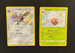 Corviknight & Eldegoss - Pokemon TCG - 2 Card Lot (Shiny Rare Holo) - Image 1