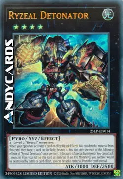 RYZEAL DETONATOR (Detonatore Ryzeal) Ultra R Emblema • 25LP EN014 • Lim • Yugioh - Image 1