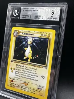 2000 Pokemon Ampharos First Edition Holo Rare BGS 9 Mint - Image 3