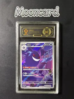 APH Black 10* Pokemon Chinese Gengar Full Art 2025 CBB3C 03 07/07 Gem 3 - Image 1