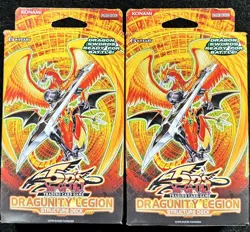 Yugioh 5Ds DRAGUNITY LEGION Structure Deck Original 2011 SEALED 1st Edition x2 - Image 1