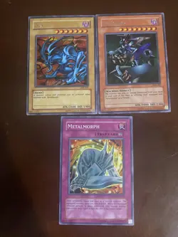Yugioh Zoa (TFK-001) + Metalzoa (TFK-002) + Metalmorph (PP01-EN014) Secret Rare - Image 1