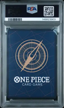 2025 ONE PIECE OP12-LEGACY OF THE MASTER ALT ART #037 DEAD MAN'S GAME PSA 10 - Image 2