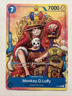 Monkey.D.Luffy (2nd Anniversary Stamped Promo) P-043 - One Piece TCG - English - Image 1