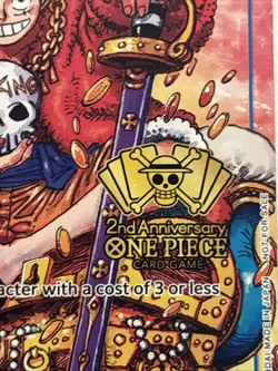 Monkey.D.Luffy (2nd Anniversary Stamped Promo) P-043 - One Piece TCG - English - Image 2