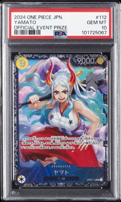 2024 ONE PIECE JAPANESE PROMOS OFFICIAL EVENT PRIZE #112 YAMATO PSA 10 - Image 1