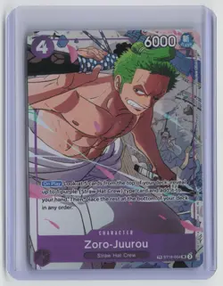 One Piece Zoro-Juurou Treasure Rare Foil ST18-004 NM - Image 1