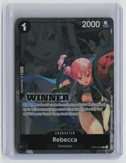 One Piece Promotion Cards Rebecca (Winner Pack 2025 Vol. 2) Foil OP04-092 NM - Image 1