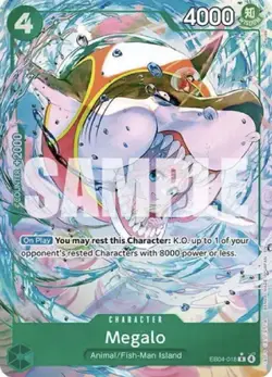 Megalo Alternate Art Foil EB04-018 The Azure Sea's Seven One Piece - Image 1