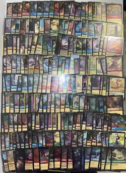 Disney Lorcana 300+ Card Lot - ALL Cold Foil Cards - Various Chapters - Image 1