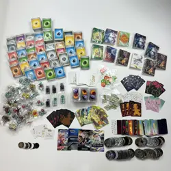 16LBS HUGE LOT of Pokemon TCG Accessories/Dice/Energy Cards/Coins/Stickers/Ect. - Image 1