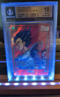 Dragon Ball Super Card Game Manga Booster Vegeta Alt Art SR SB01-025 BGS 10 - Image 1