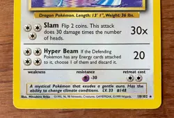 1999 Pokemon TCG Dragonair 18/102 Rare Base Set WOTC Vintage Card - Image 3