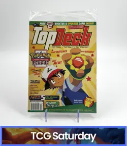 TOP DECK VOLUME 2 ISSUE 2 MAGAZINE W/ POKEMON FOSSIL PACK AND JUMBO CARD SEALED - Image 1