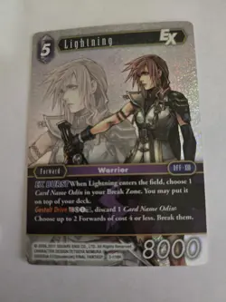 Lightning Foil - 3-118H - MP- Final Fantasy The Card Game Opus III - Image 1