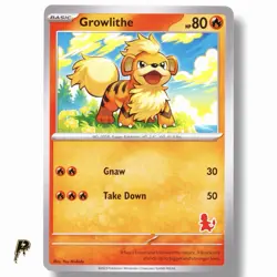 Growlithe - 2023 First Battle Deck Exclusive Stamp Pokemon Card M/NM - Image 1