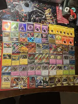 Pokemon Card Lot (63 Cards) Full Art, Promos, Shinies, Vintage, Secret Rare, Ex - Image 1